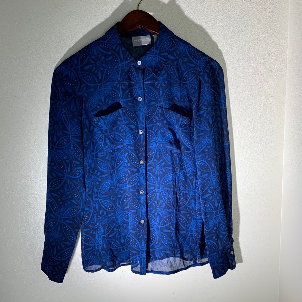 Liz Claiborne Top Size 8 Blue